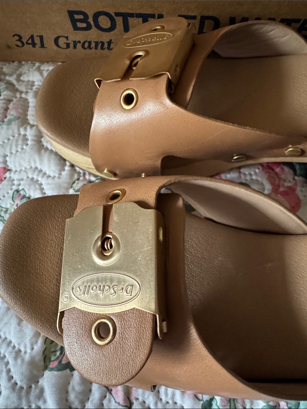 Dr Schols Platform Slide Sandals in Tan - Women 7 - Picture 2 of 8